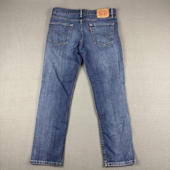 Levis 511 Jeans Mens 34x29* Blue Denim Slim Fit‎ Medium Wash Mid Rise Casual - Picture 2 of 11